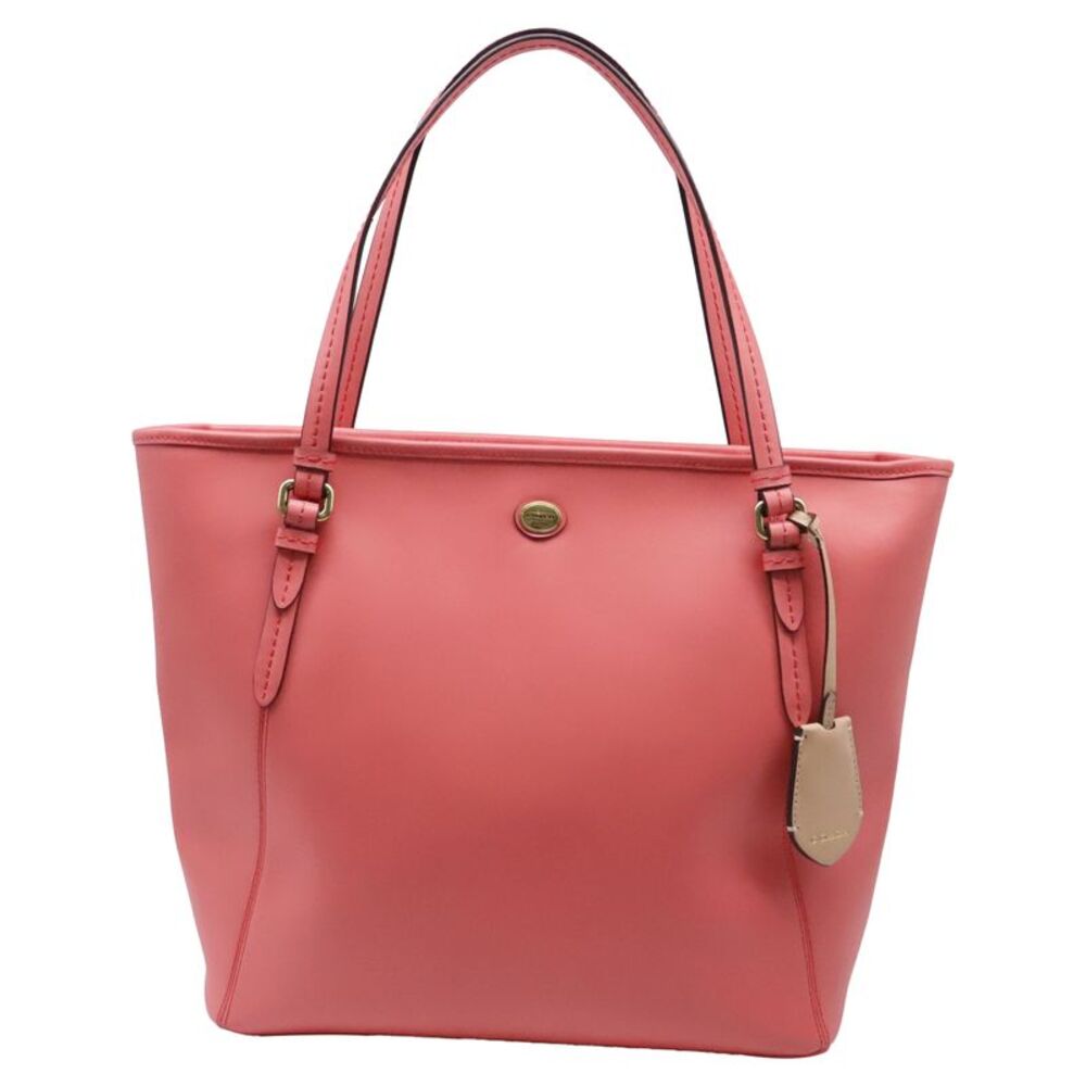Coach Peyton Carry All Tote Bag in Coral Leather